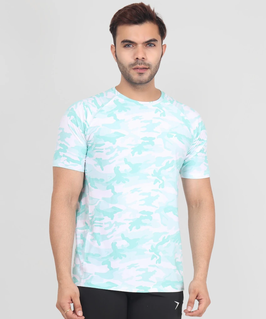 Turquoise Camo T-Shirt