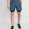  2 In 1 Compression Shorts Ice berg