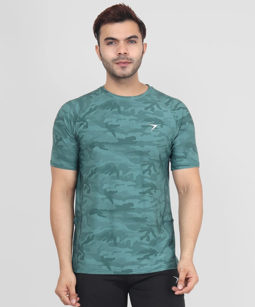 JoggerSports Camo print T-Shirt Green
