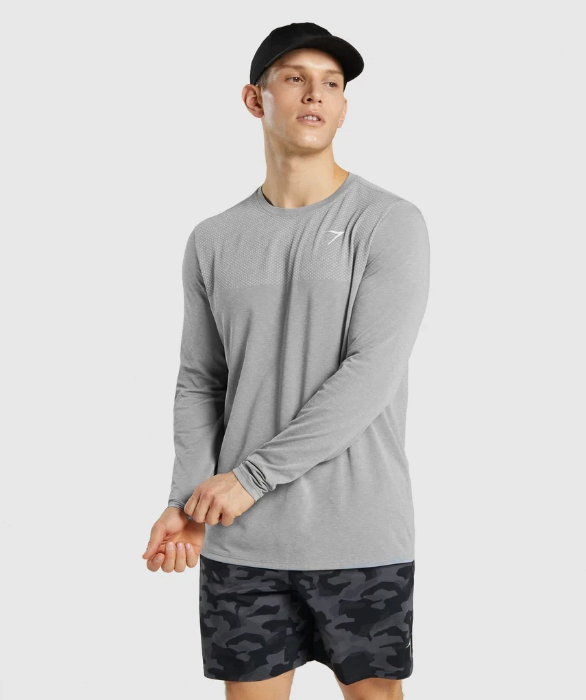 Essential Long Sleeve Tshirt Charcoal