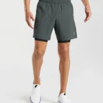 2 In 1 Shorts Charcoal