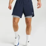 2 In 1 Shorts Navy