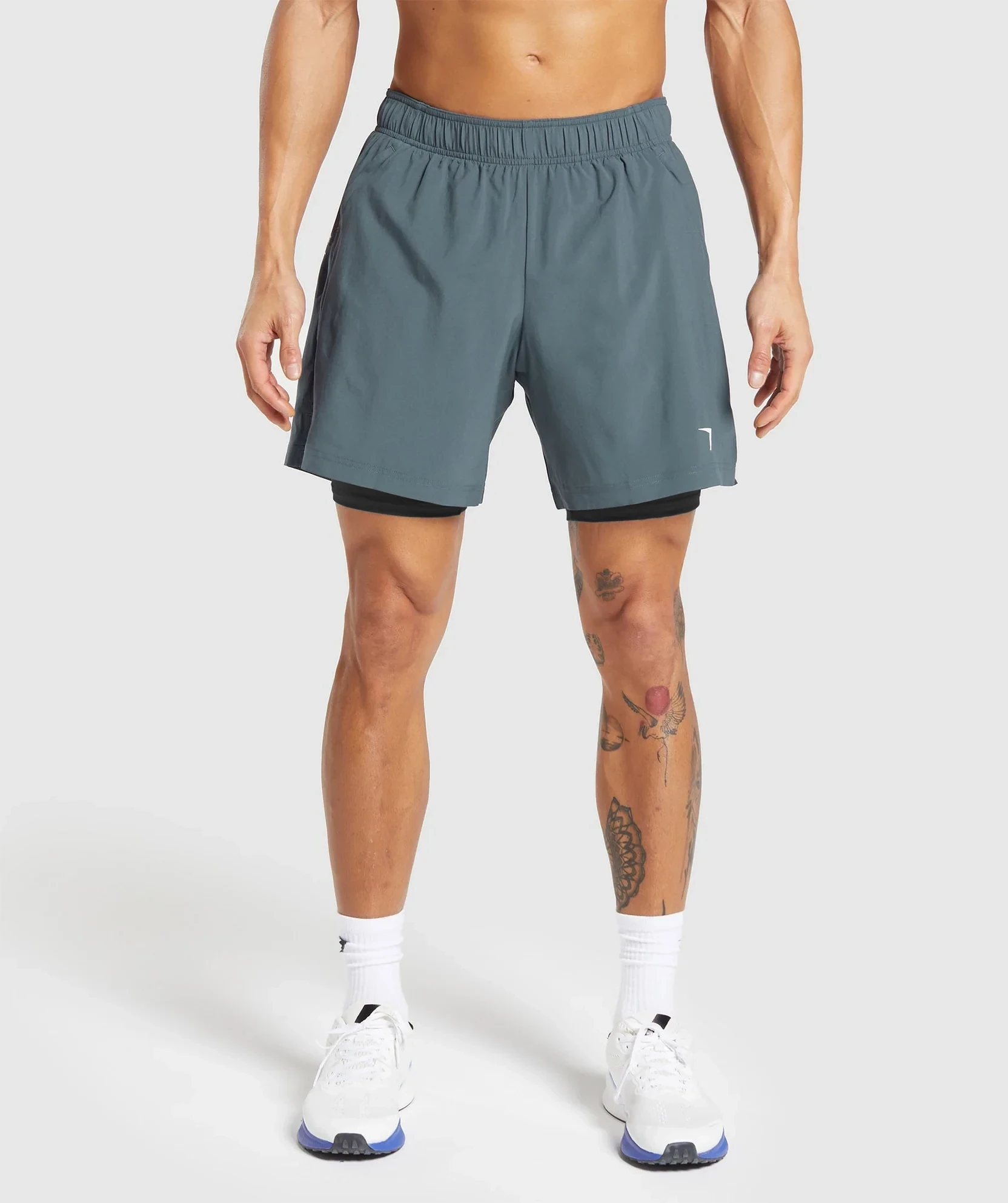 2 In 1 Shorts Ice Blue