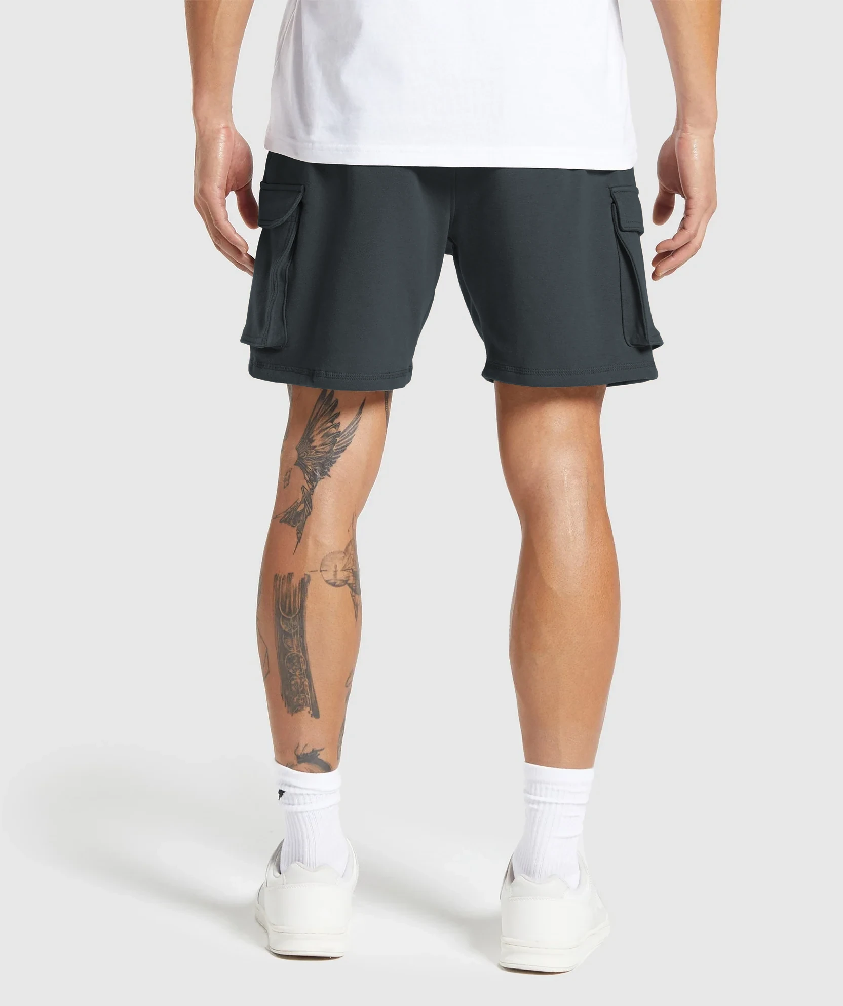 cargo shorts pose 4 uncoloried