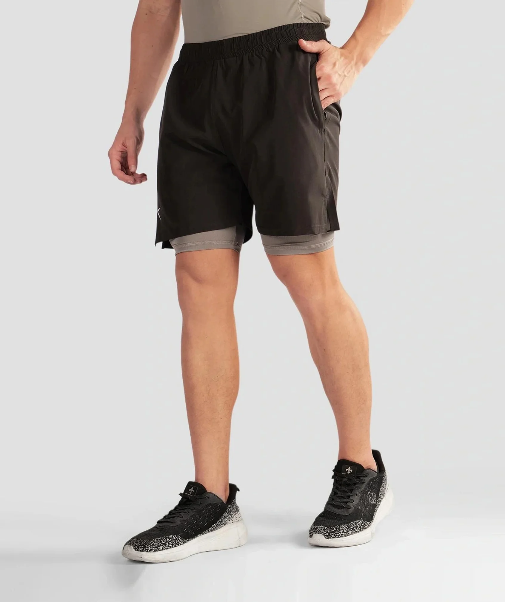 2 In 1 Shorts Coal