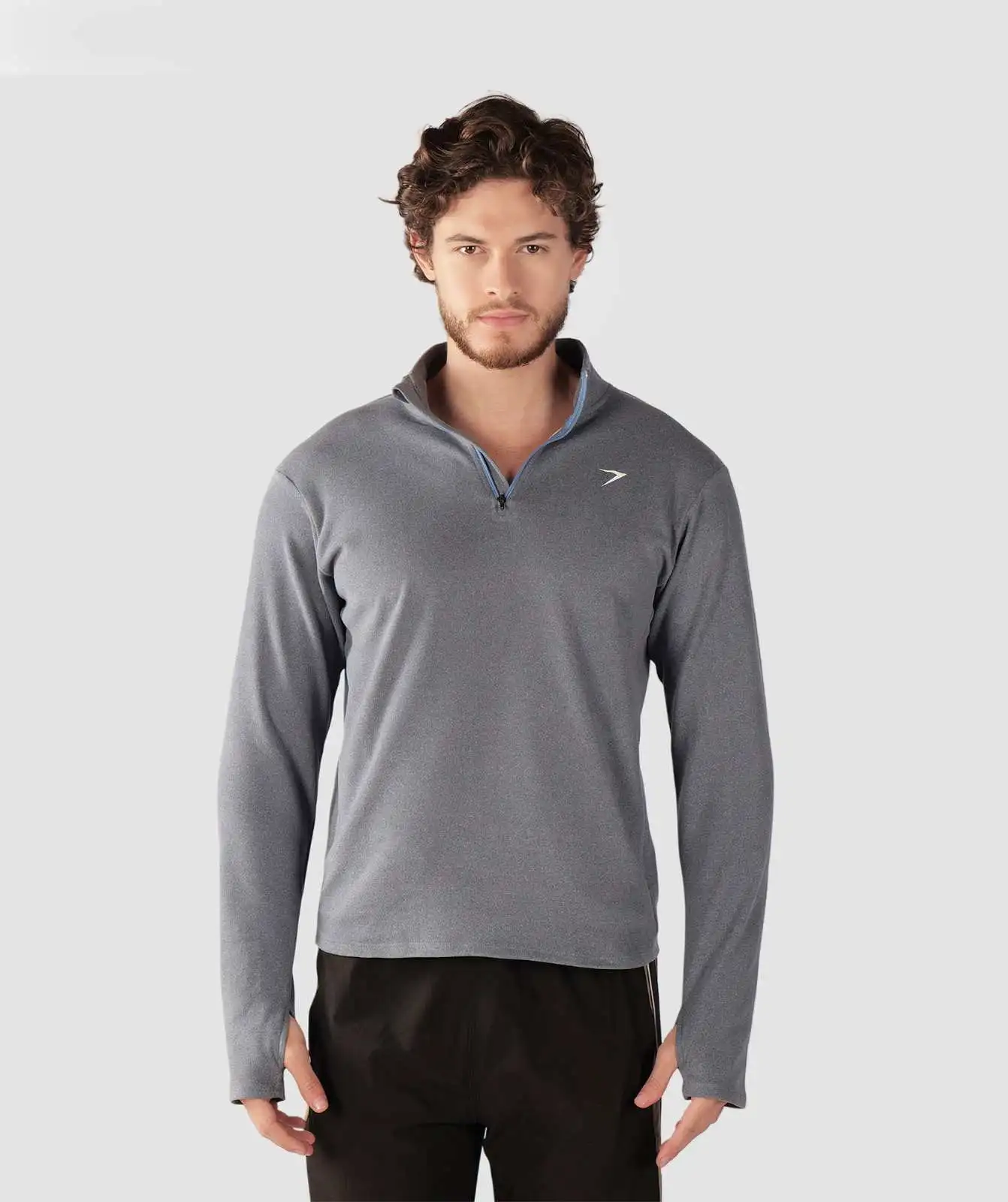 Training 1/4 Zip Pullover Haze Blue