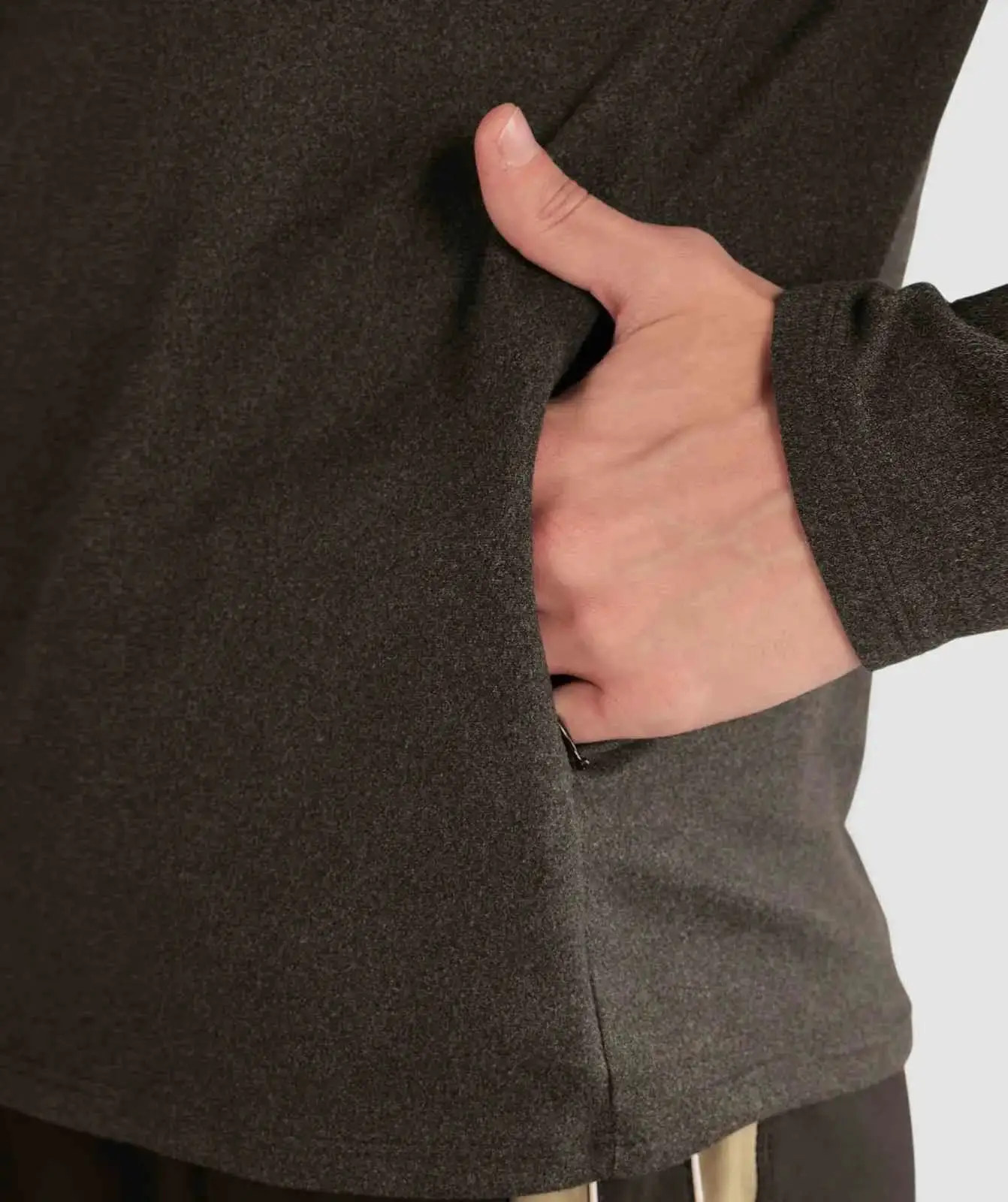 Training 1/4 Zip Pullover Charcoal