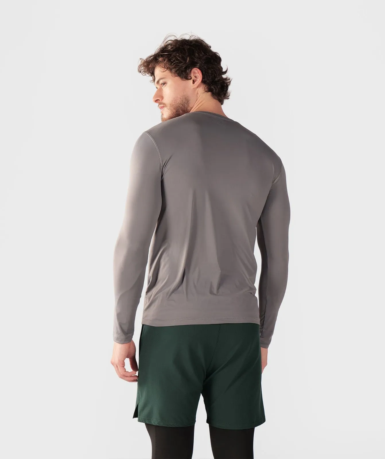 Essential Long Sleeve Tshirt Medium Grey- 1 Essential Long Sleeve T-Shirt Medium Grey