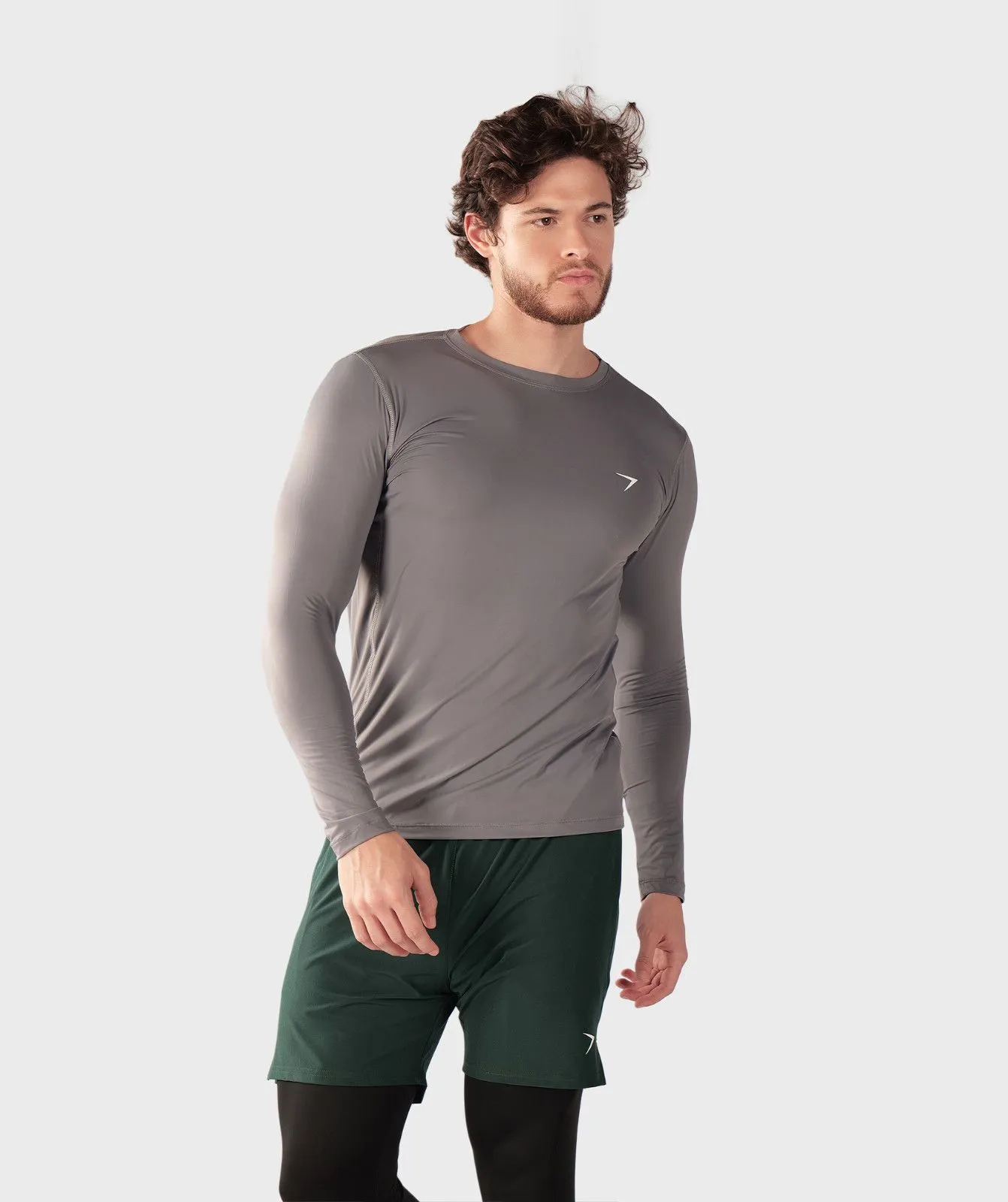 Essential Long Sleeve Tshirt Medium Grey Essential Long Sleeve T-Shirt Medium Grey