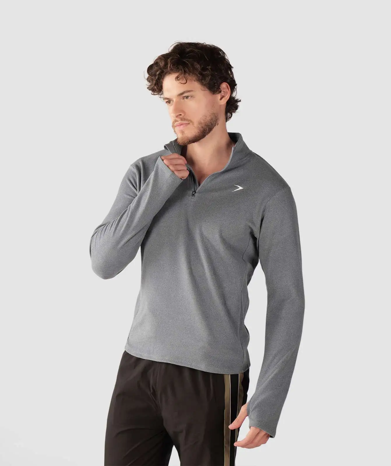 Training 14 Zip Pullover Concrete Grey -2 Training 1/4 Zip Pullover Concrete Grey