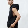 Oversized Drop Arm Tank Hoodie