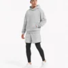 2 In 1 Shorts Full Compression Light Grey