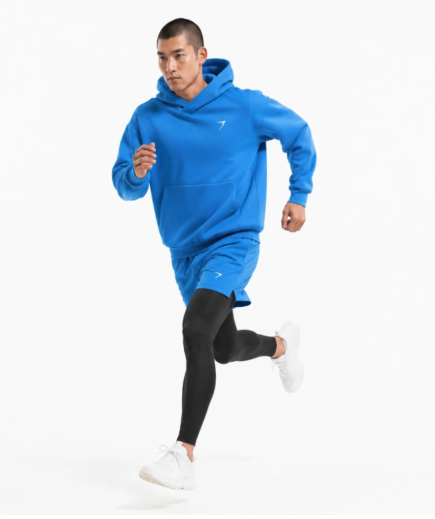 2 In 1 Shorts Full Compression Shock Blue