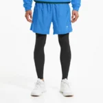 2 In 1 Shorts Full Compression Shock Blue