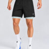 2 In 1 Shorts Black Contrast Mint