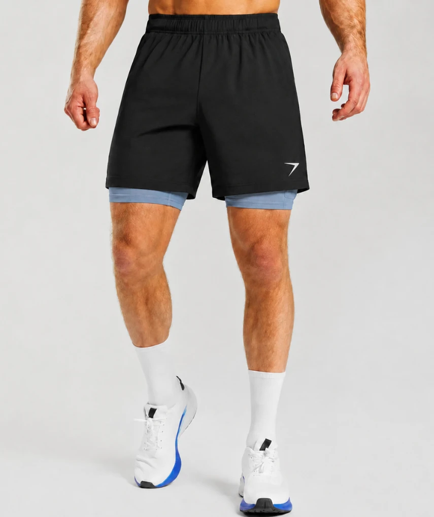 2 In 1 Shorts Black Contrast