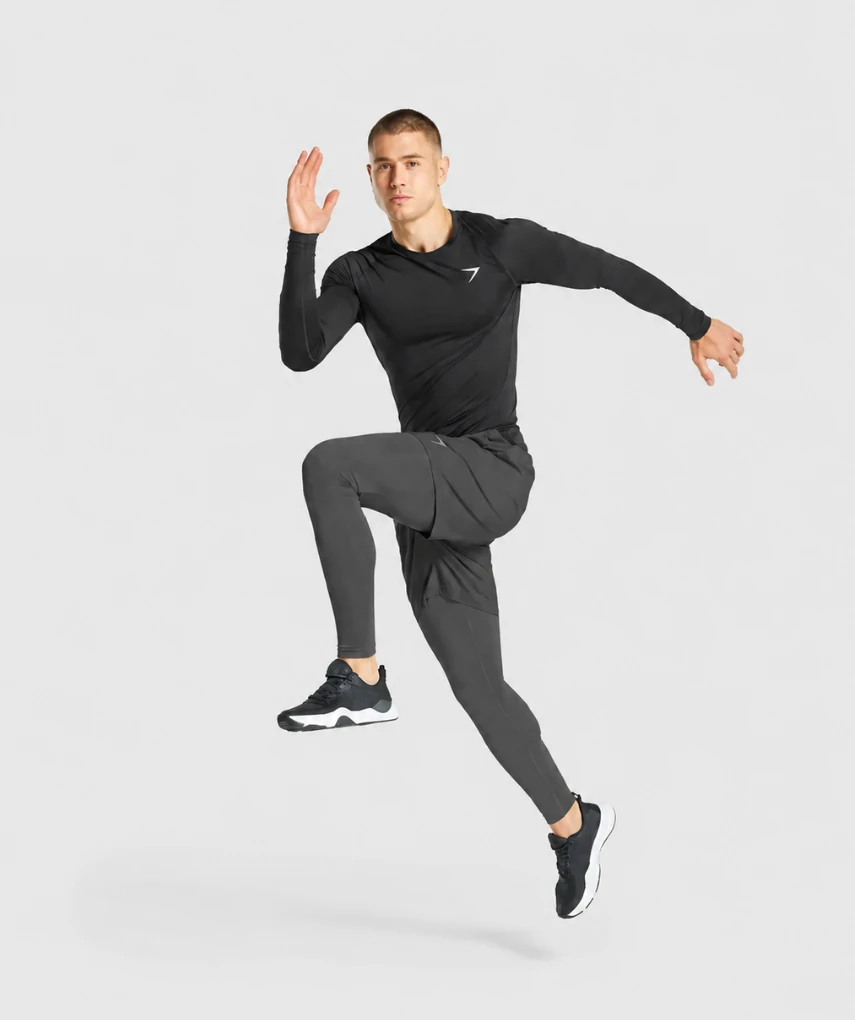 2 In 1 Shorts Full Compression Coal 2 In 1 Shorts Full Compression Coal