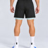 2 In 1 Shorts Black Contrast Mint