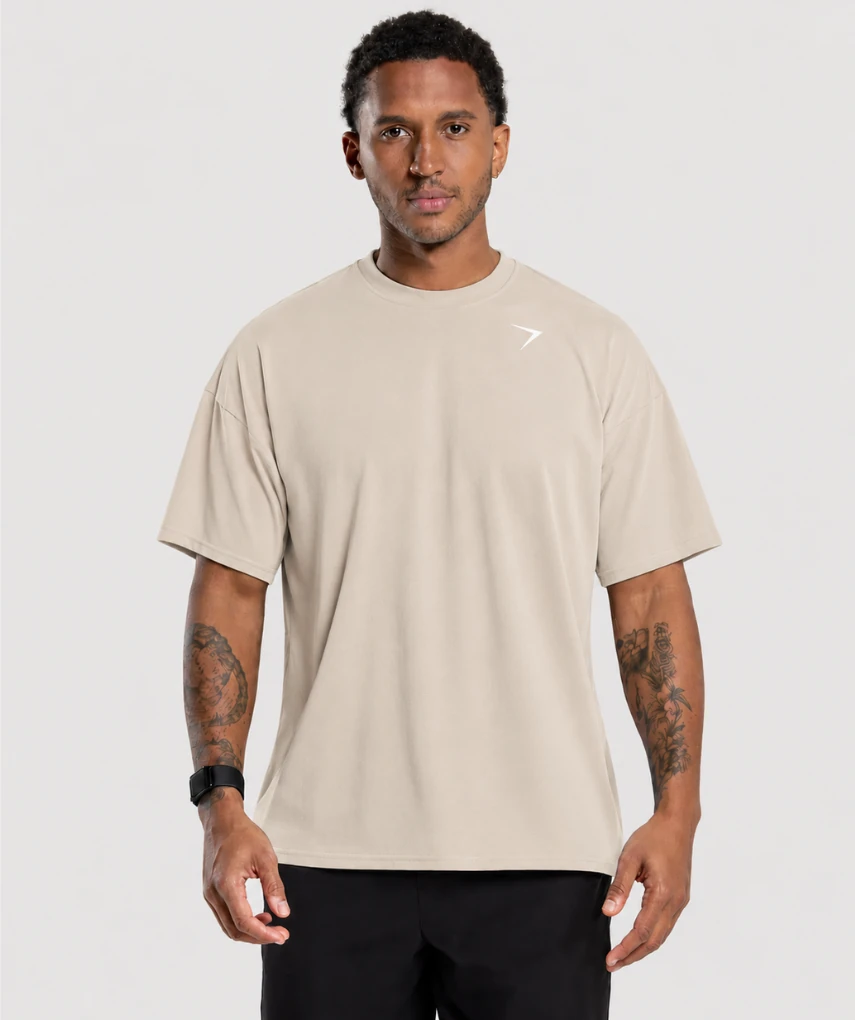 Essential Oversized T-Shirt Beige