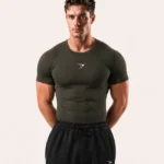 Half Sleeve Compression T-Shirt Dark Grey