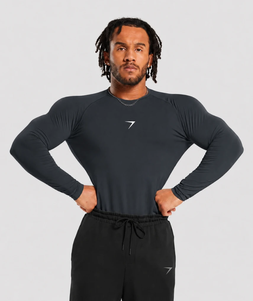 Long Sleeve Compression T-Shirt Coal