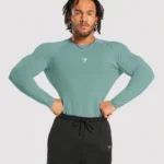 Long Sleeve Compression T-Shirt Sage Green