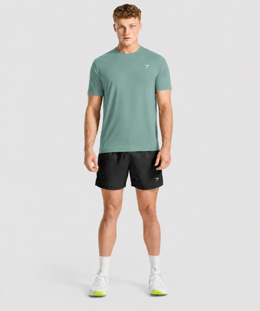Essential Muscle Fit T-shirt Sage Green