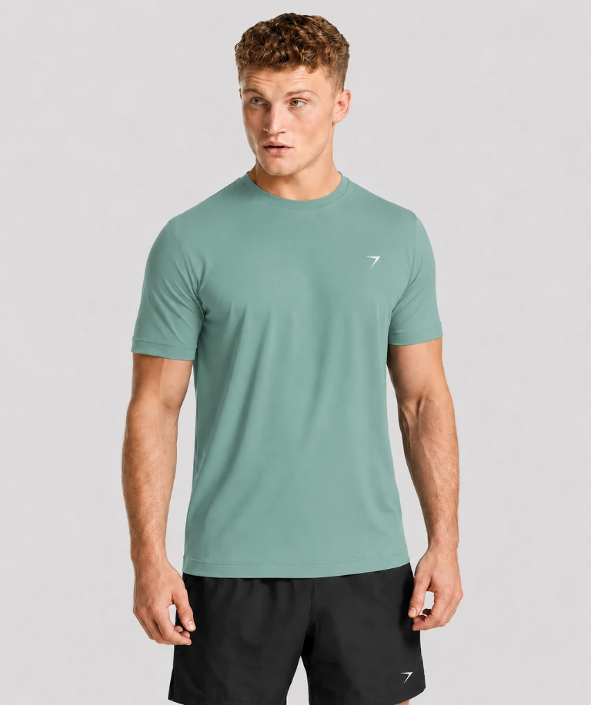 Essential Muscle Fit T-shirt Sage Green
