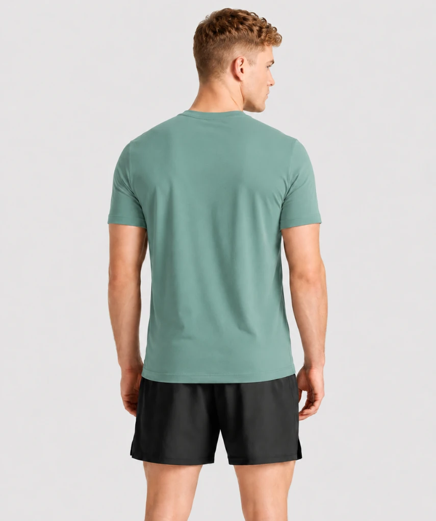 Essential Muscle Fit T-shirt Sage Green