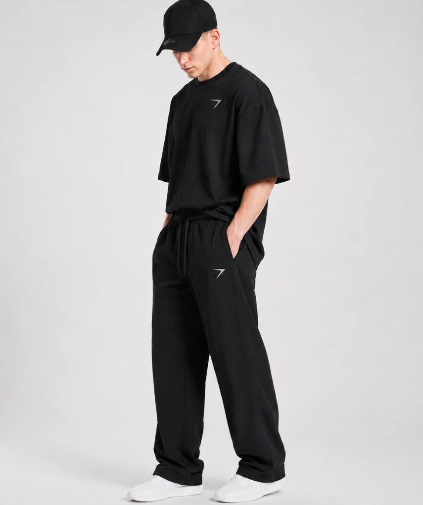 Air Cool Oversized Jogger Black