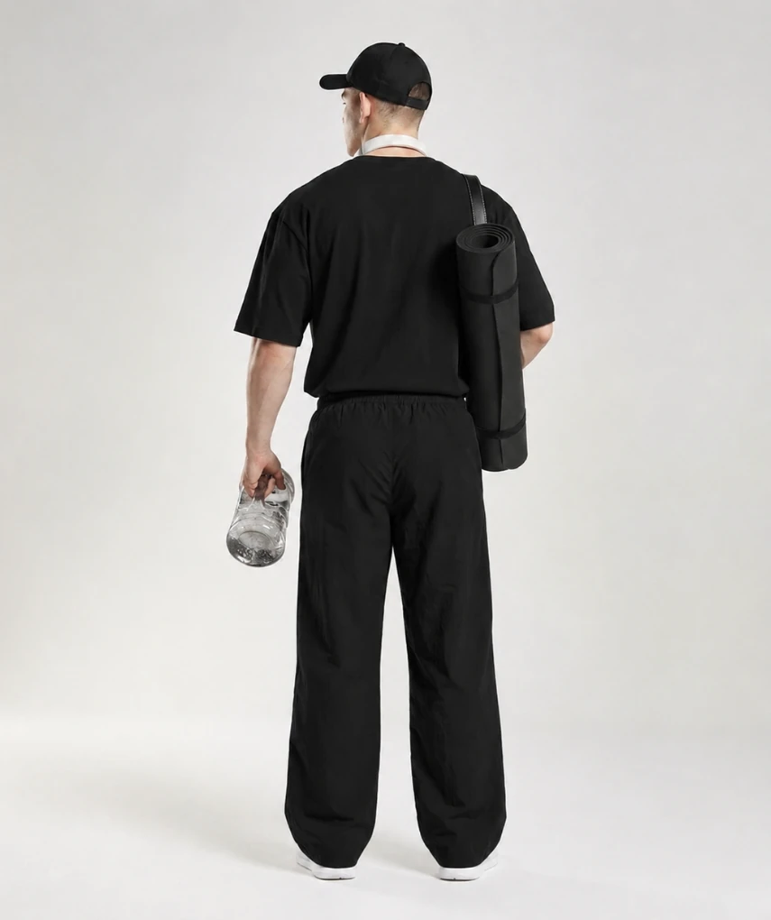 Air Cool Oversized Jogger Black