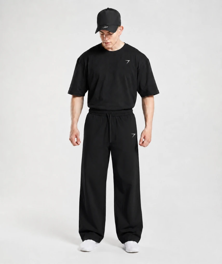 Air Cool Oversized Jogger Black