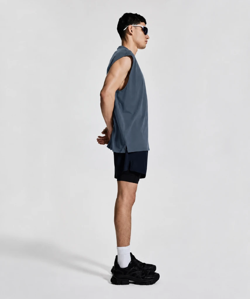 Essential Oversized Tank Dark Grey Essential Oversized Tank Dark Grey