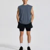 Essential Oversized Tank Dark Grey Essential Oversized Tank Dark Grey