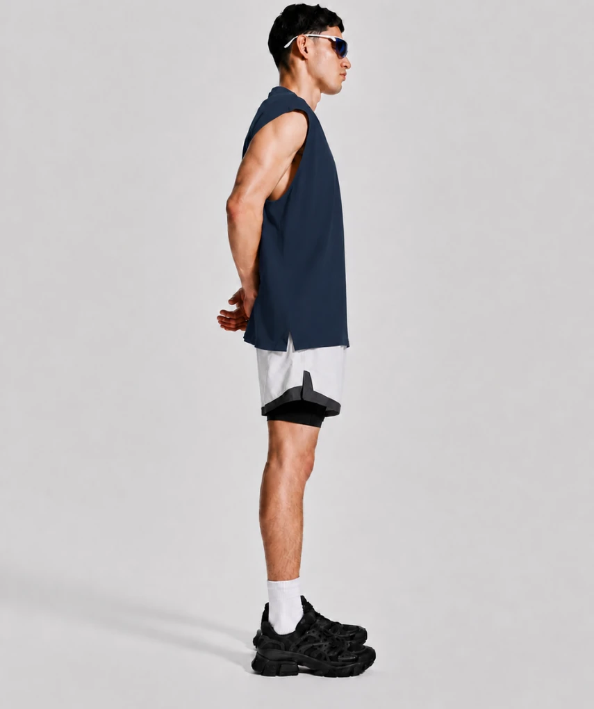 Essential Oversized Tank Navy Essential Oversized Tank Navy