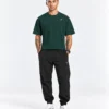 Oversized Boxy Style T-Shirt Forest Green