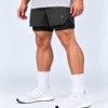Hybrid 2 In 1 Shorts Coal