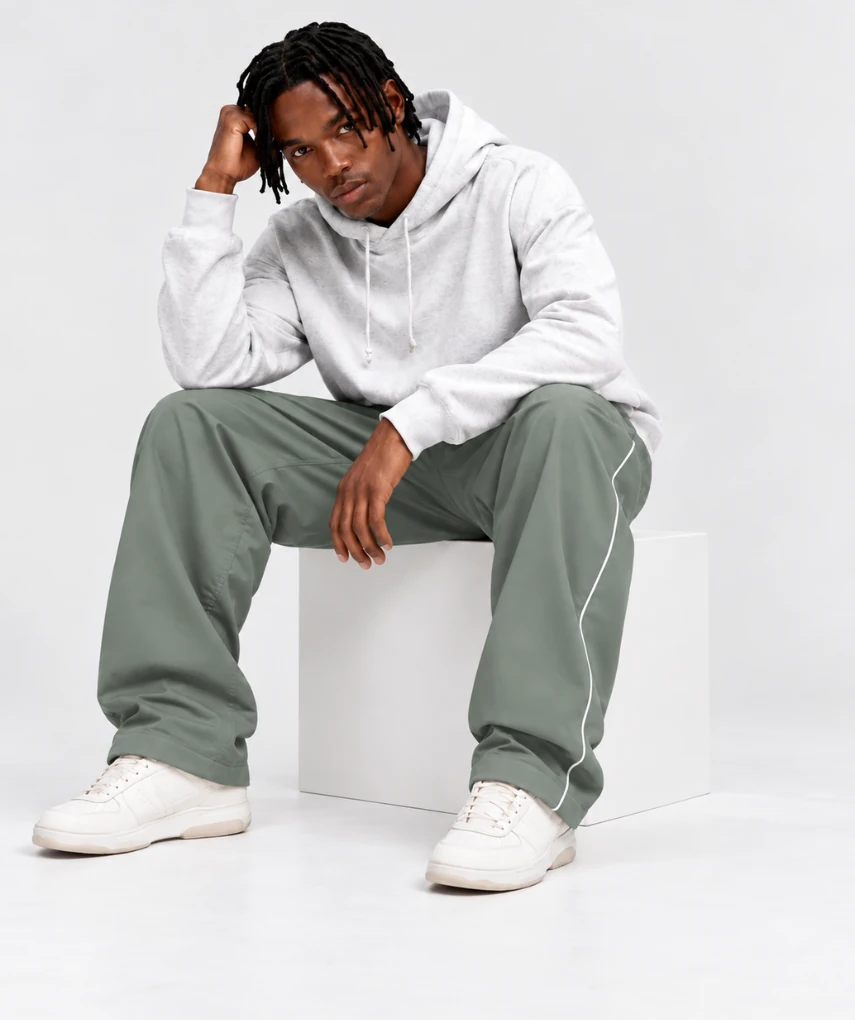 Loose Fit Sports joggers Light Olive