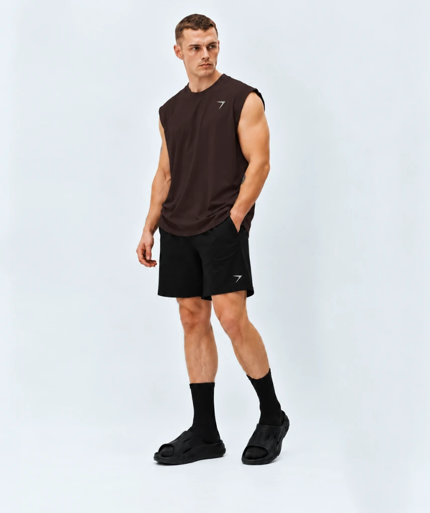 Essential Oversized Tank Coffee