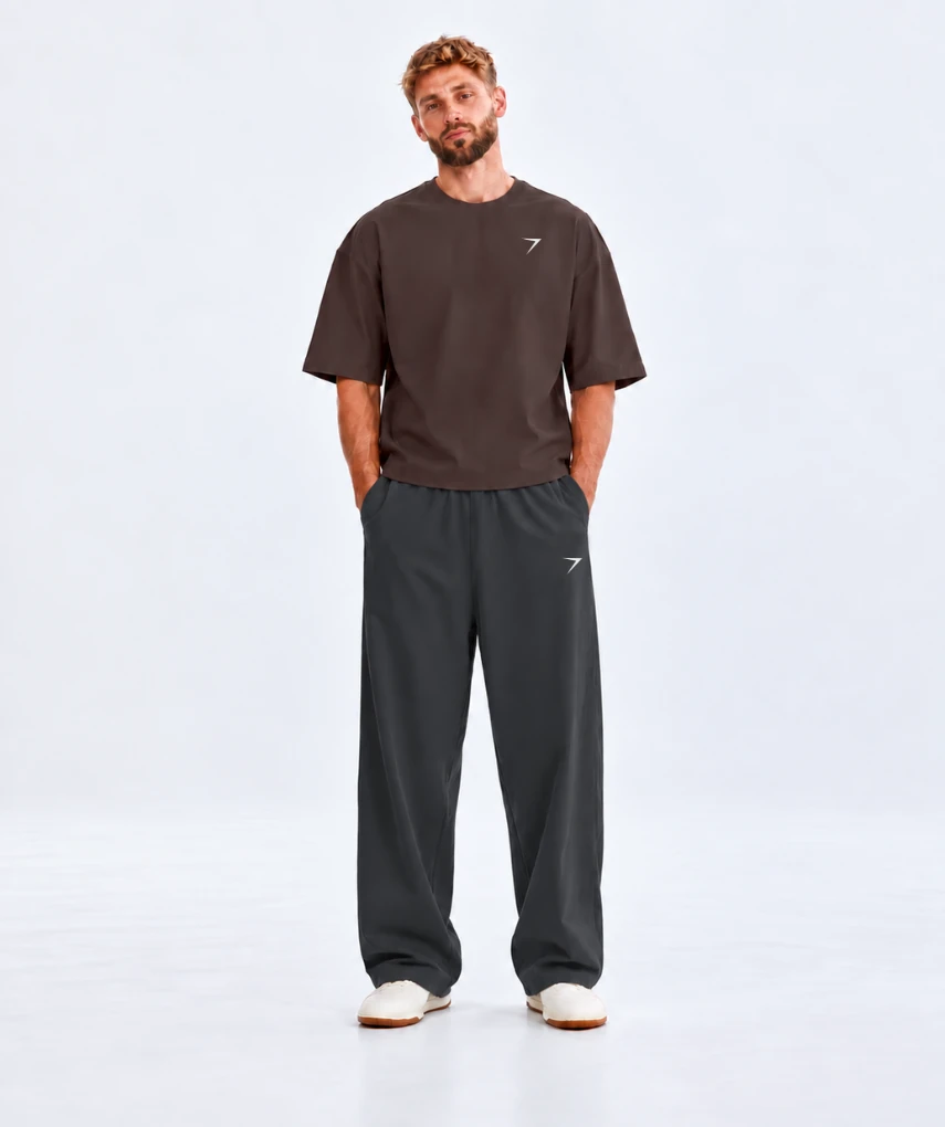 Oversized Boxy Style T-Shirt Coffee