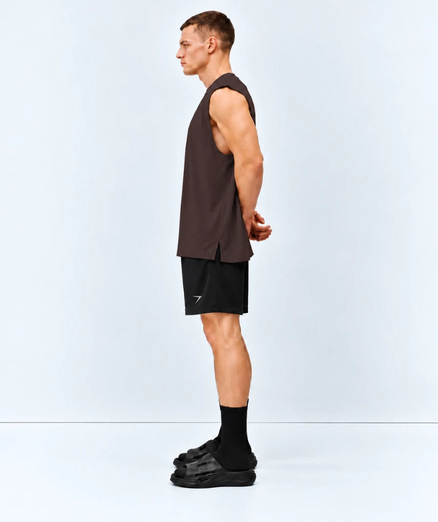 Essential Oversized Tank Coffee