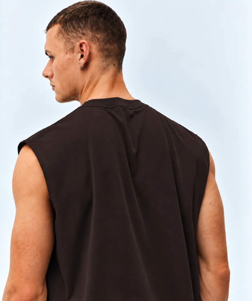Essential Oversized Tank Coffee