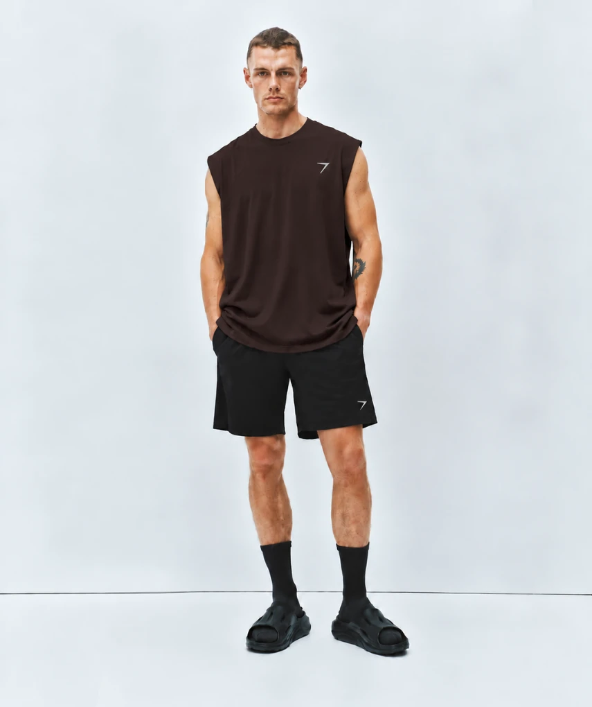 Essential Oversized Tank Coffee