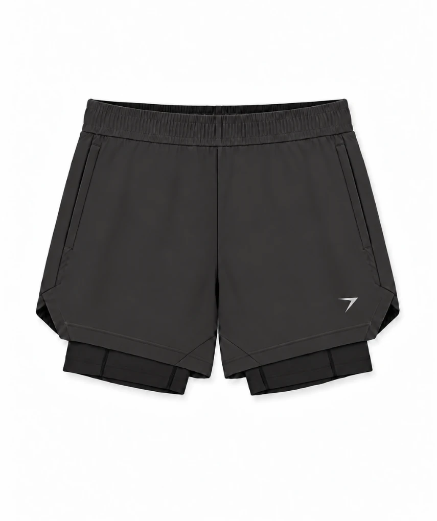 Hybrid 2 In 1 Shorts Coal